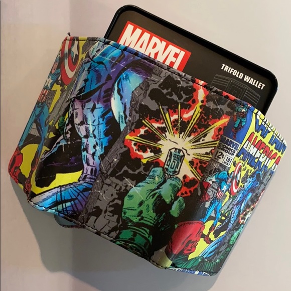 Captain America Marvel Trifold Wallet/New - Picture 3 of 7